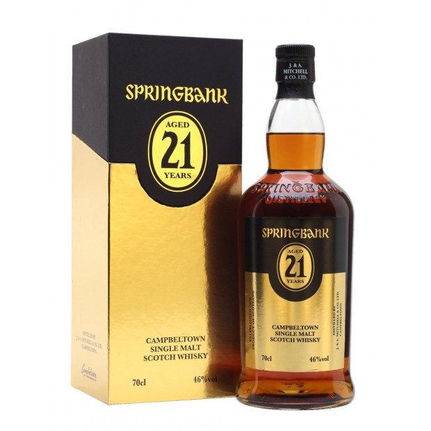 Springbank 21 Year Old Campbeltown Single Malt Scotch Whisky 70cl 46%