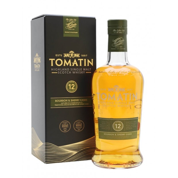 Tomatin 12 Year Old Highland Single Malt Scotch Whisky 70cl 43%
