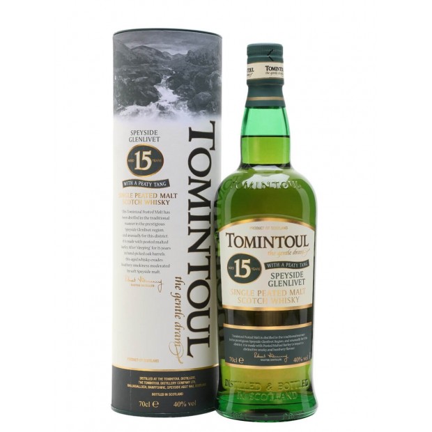 Tomintoul 15 Year Old Peaty Tang Speyside Single Malt Scotch Whisky 70cl 40%