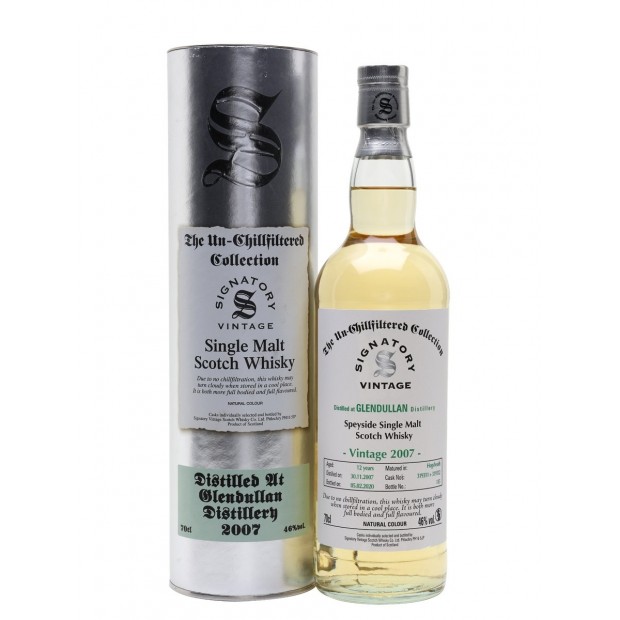 Glendullan 12 Year Old 2007 Signatory Vintage The Un-Chillfiltered Collection 70cl 46%