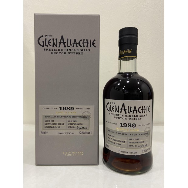 GlenAllachie 31 Year Old 1989 Oloroso Hogshead #6126 Single Cask 70cl 47.8%