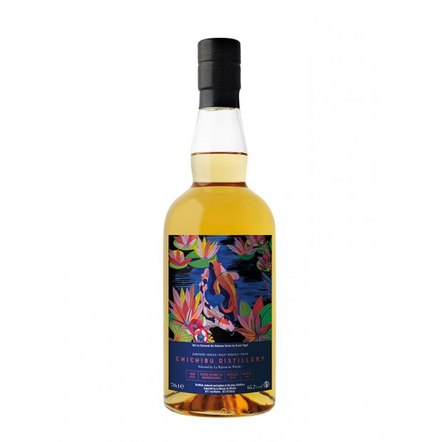 Chichibu 2014 Peated Second Fill Bourbon Barrel #3531 Koi Le Carnaval Des Animaux Series By Orane Sigal Single Malt Japanese Whisky 70cl 65.2%