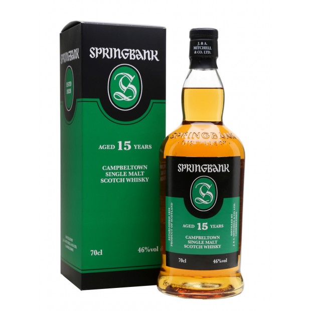 Springbank 15 Year Old Campbeltown Single Malt Scotch Whisky 70cl 46%