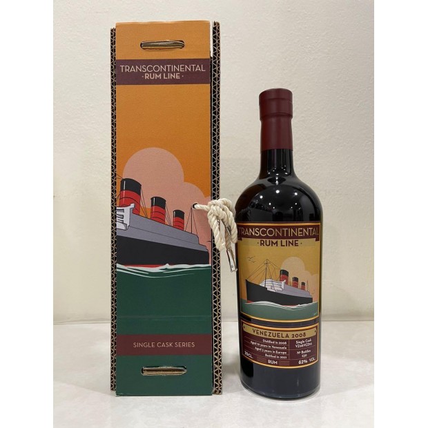 Transcontinental Rum Line Venezuela 2008 Ex-Bourbon Barrel #VZ08VCD10 Venezuelan Rum 70cl 62%