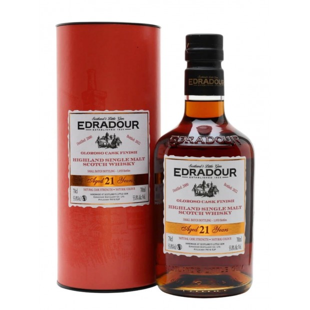 Edradour 21 Year Old 2000 Oloroso Cask Finish #3154 & #3155 Highland Single Malt Scotch Whisky 70cl 55.8%