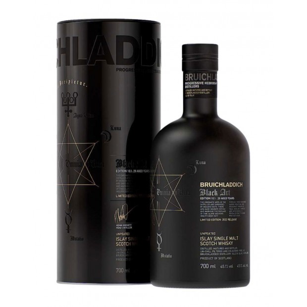 Bruichladdich 29 Year Old Black Art Edition 10.1 2022 Release Islay Single Malt Scotch Whisky 70cl 45.1%