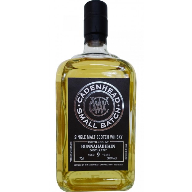 Bunnahabhain 9 Year Old 2009 Bourbon Hogsheads Cadenhead's Small Batch Cask Strength Islay Single Malt Scotch Whisky 70cl 58.9%
