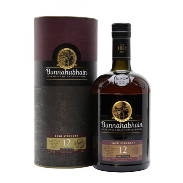 Bunnahabhain 12 Year Old Cask Strength 2021 Edition Islay Single Malt Scotch Whisky 70cl 55.1%